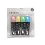 Custom Colorful Highlighter Set – Bold Polka Dot Design (4-Pack)