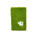 Wholesale Custom Soft Plush A5 Notebook with Floral Embroidery