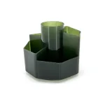 Großhandel benutzerdefinierte SYG25060 Stilvolle grüne Acryl Swivel Pen Holder