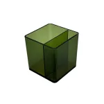 Wholesale Custom SYG25066 Minimalist Green Acrylic Desk Organizer with Two Compartments
