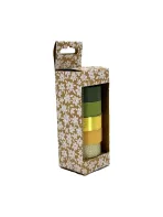 Wholesale Custom Green & Gold Washi Tape Set – 4 Rolls - Image 2