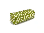 Wholesale Custom SYG25078 Floral Green Canvas Zipper Pencil Case - Image 2