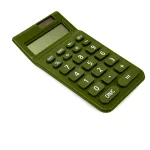 all'ingrosso Custom SYG25094 Calcolatrice tascabile ad energia solare verde con design ecocompatibile
