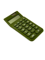 all'ingrosso Custom SYG25094 Calcolatrice tascabile ad energia solare verde con design ecocompatibile