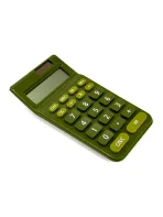 all'ingrosso Custom SYG25095 Calcolatrice tascabile verde a energia solare con design ecologico