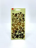 Conjunto de autocolantes da natureza inspirados em flores silvestres