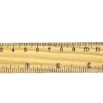 Wholesale Custom Wooden 15cm Ruler with Dual Metric and Imperial Scale