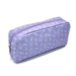 Wholesale Custom SYG25142 Lavender Floral Print Zipper Pencil Case