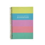 Großhandel Custom A5 Notebook - aus recycelten Flaschen, Regenbogen-Streifen-Design