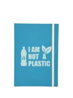 Wholesale Custom Eco-Friendly A5 Hardcover Notebook – “I AM NOT A PLASTIC” for Sustainable Work or Study - Image 2