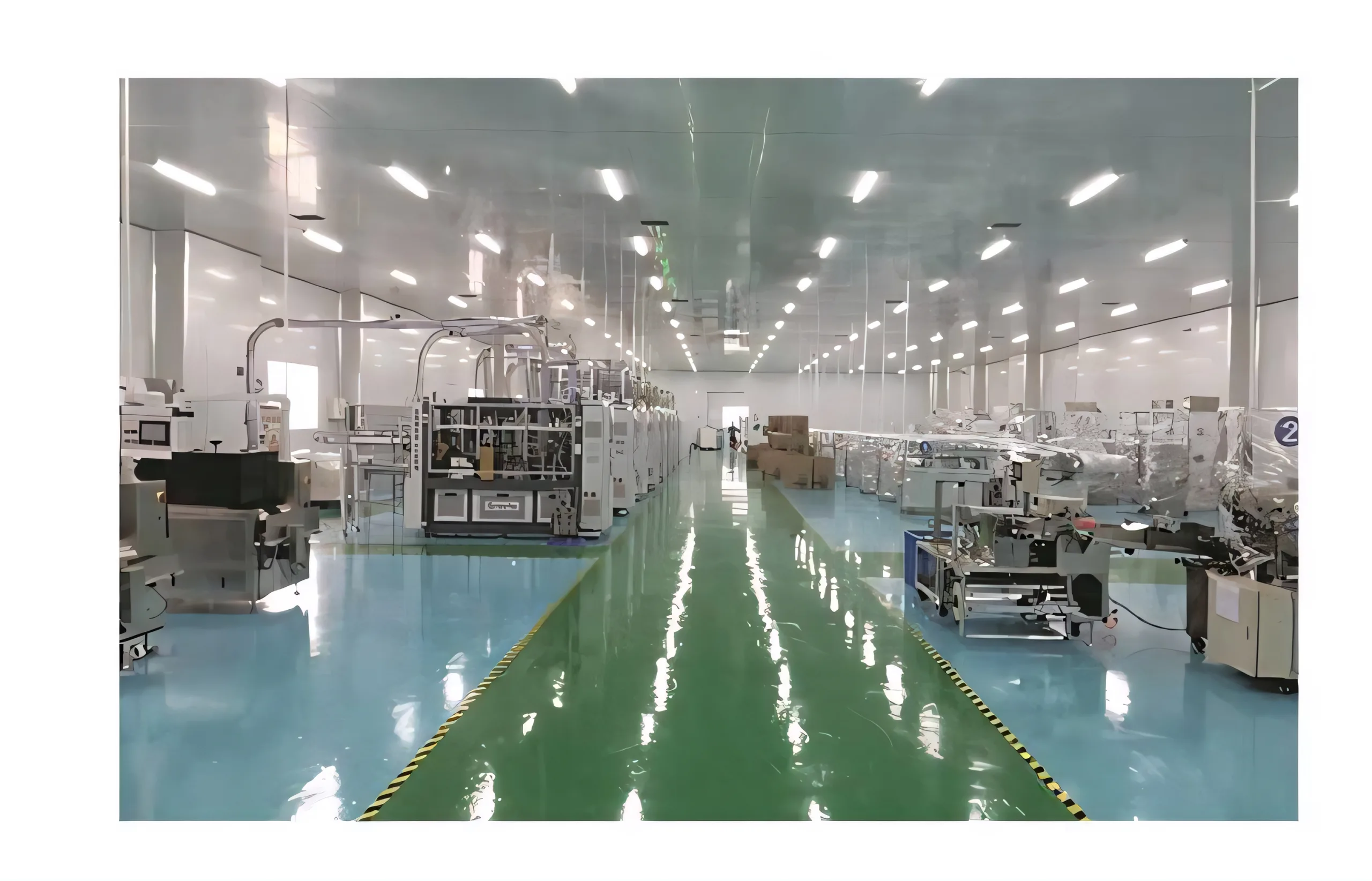 Production floor at a stationery manufacturing facility