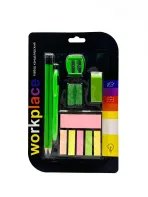 Wholesale Custom Vibrant Orange and Green Stationery Set for School & Office - Image 2