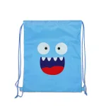 Blue Monster Drawstring Bag – Fun and Practical for Kids, Sports, and School