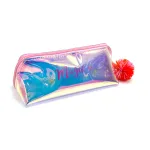Magic-Themed Iridescent Pencil Case with Pom Pom Fun and Whimsical Organizer