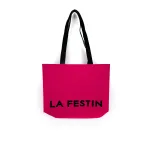 Hot Pink Tote Bag - Trendy and Functional for School or Office