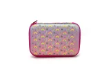 Vibrant Pink & Purple Hardtop Pencil Case for Kids, Teens, and Students - Image 2
