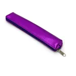 Metallic Purple Zipper Pencil Case – Sleek and Stylish Case for School, Office, or Travel