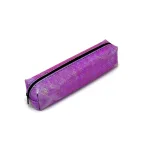 Iridescent Purple Pencil Case – Shimmering Metallic Case for School, Office, or Travel