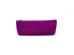 Sparkling Purple Glitter Pencil Case for Kids & Students - Image 2