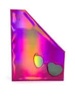 Holographic Pink File Holder – Trendy and Stylish Storage for School & Office – Bild 2