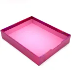 Holographic Pink Document Tray – Stylish and Functional Organizer for Office or Home