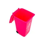 Roze Opgeruimde Prullenbak - Compacte Prullenbak voor Kantoor