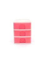 Pink 3-Drawer Desk Organizer – Compact Storage Solution for Home & Office - Afbeelding 2