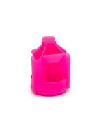 Pink Swivel Pen Holder with Multi-Compartment – Perfect for Kids and School Use - immagine 2