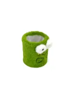 Wholesale Custom Fun Green Plush Pen Holder – Cute Frog & Flower Design - immagine 5