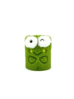 Wholesale Custom Fun Green Plush Pen Holder – Cute Frog & Flower Design - immagine 9