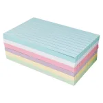 Personalizar las tarjetas de índice de colores Tarjetas de notas de rayas para la oficina y la escuela