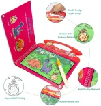 Wholesale Custom Reusable Water Coloring Painting Book for Kids with Doodle Pen - Image 2
