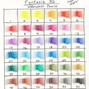 Swatch chart of your pencils