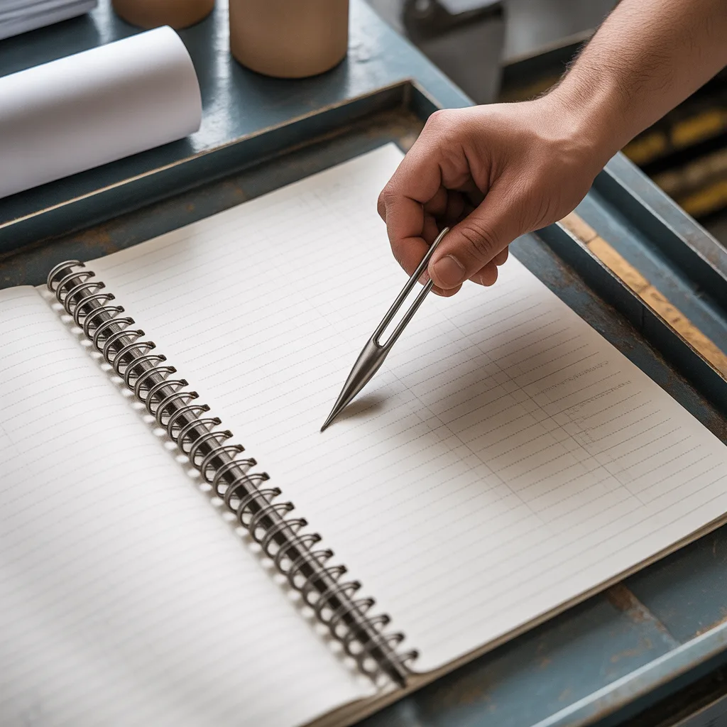 Notebook paper quality testing for weight, smoothness, and durability on the factory floor