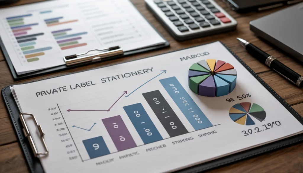 private label stationery manufacturer pricing strategy and profit margin calculation