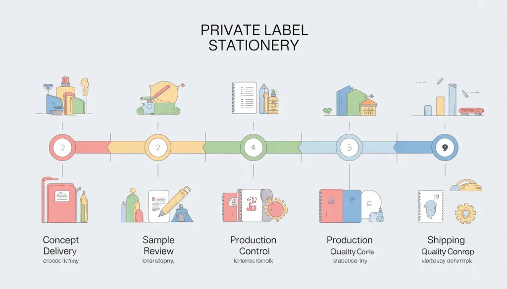 private label stationery manufacturer development timeline from concept to delivery