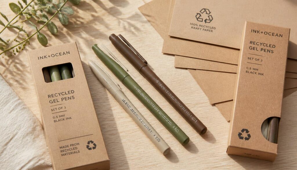 Best Gel Pens in 2026: Top Picks for Every Type of Writer 4 best gel pens with recycled barrels and kraft packaging