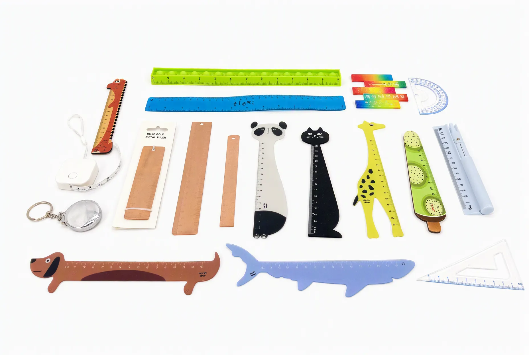 Custom erasers and rulers