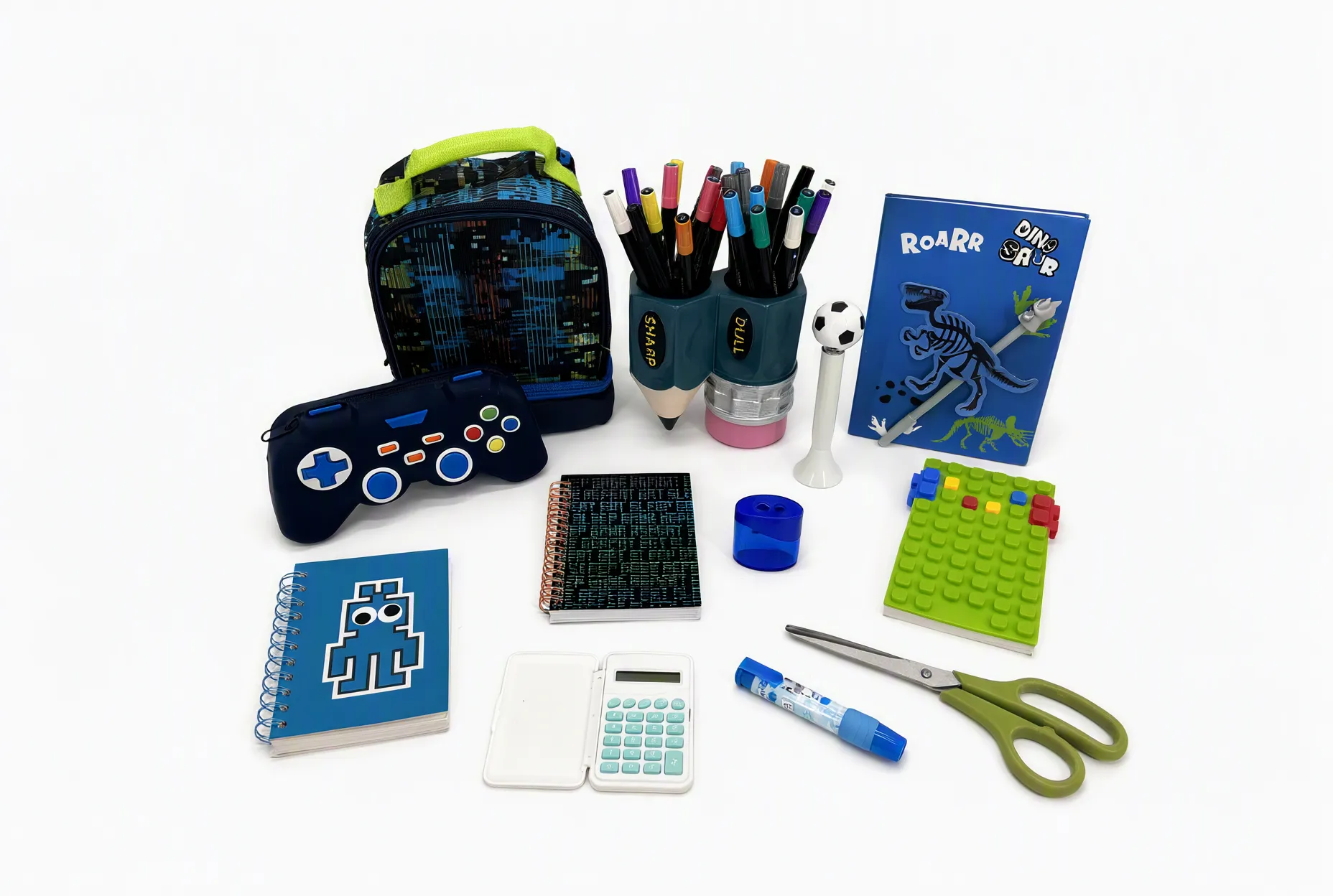 Custom school stationery and desk organizer set